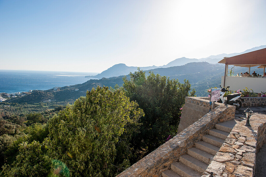 View from Mirthios towards Plakias, Coastal landscape, Mirthios, Crete, Greece, EuropeCrete, Greece, Europe