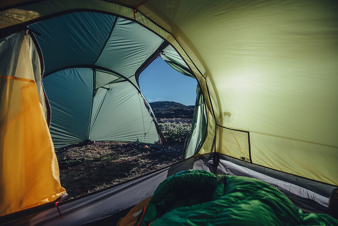 tents in greenland, greenland, arctic.