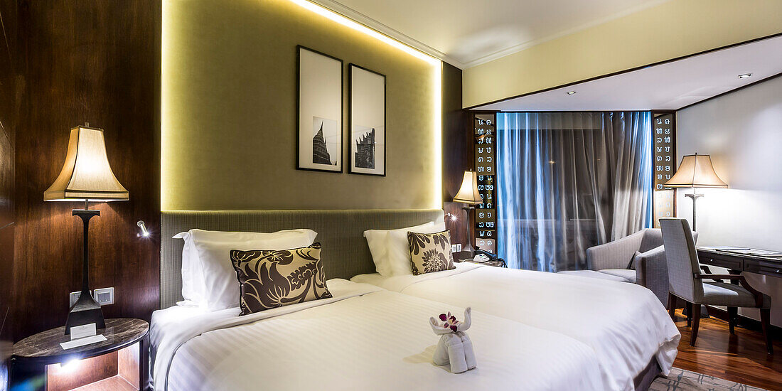 Anantara Riverside Hotel, Fuenfstern, Hotel Zimmer, Bangkok, Thailand 