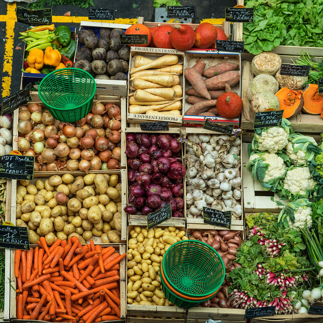 Gemuese, Marktstand, Kapuzinermarkt, Bordeaux, Frankreich