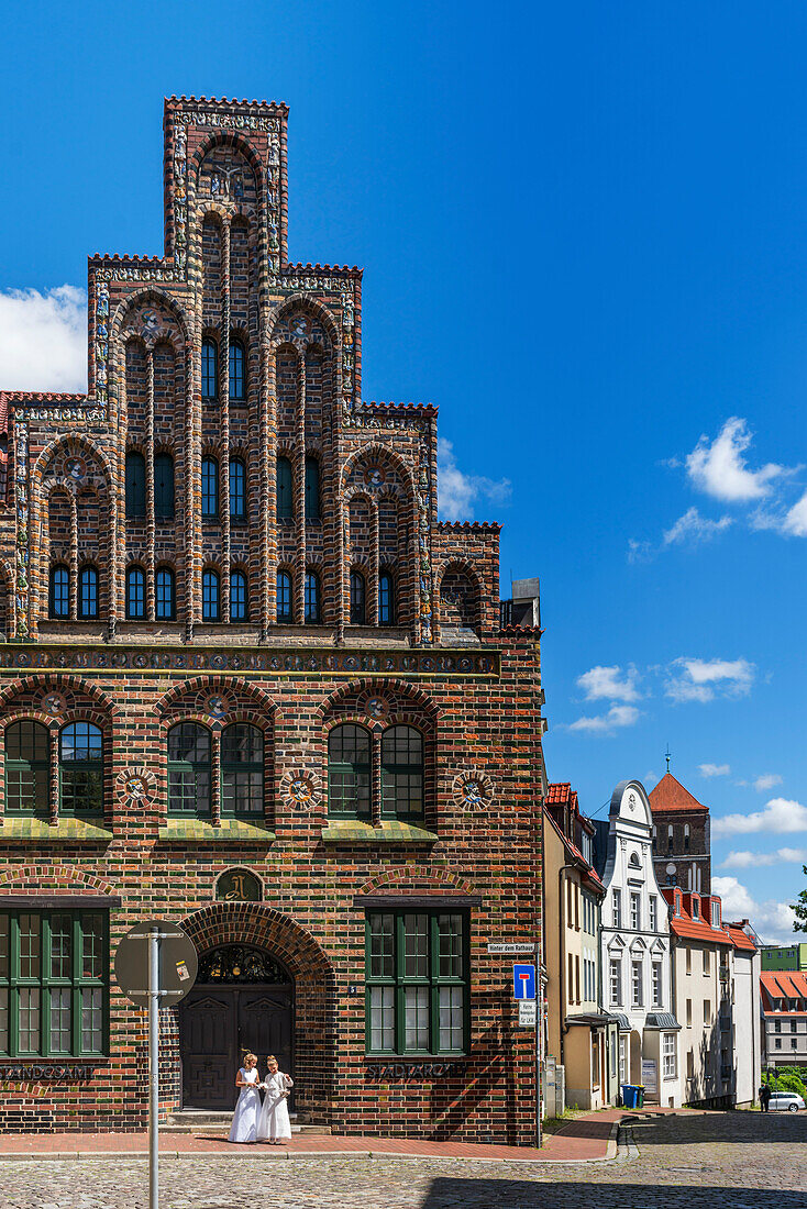 Standesamt, registry office, brick gothic, Rostock , Mecklenburg-Vorpommern