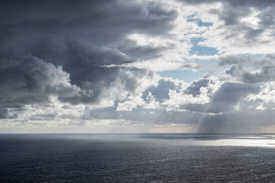 view from O´Briens Tower at the Atlantic Ocean, Cliffs of Moher, County Clare, Wild Atlantic Way, Ireland, Europe