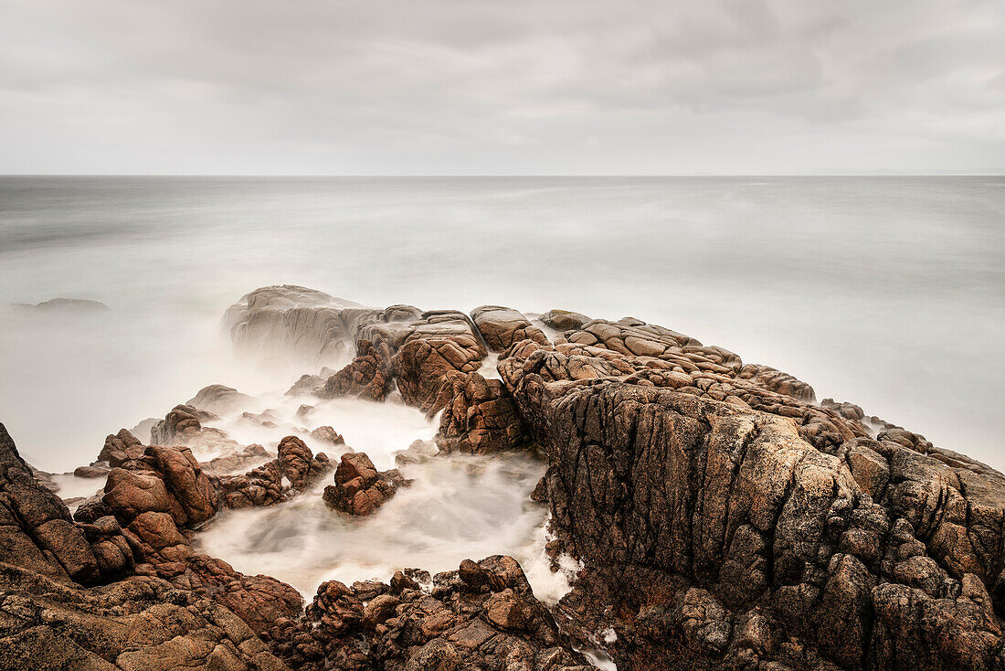 strong tide at coast around Fanad Head Lighthouse, Letterkenny, County Donegal, Ireland, Wild Atlantic Way, Europe