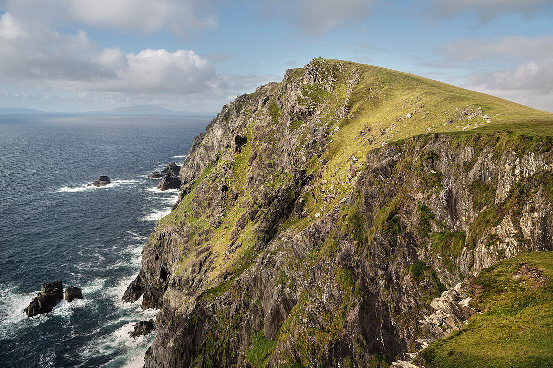 Klippen am Bray Head, Bruff, Valentia Insel, Grafschaft Kerry, Irland, Wild Atlantic Way, Europa