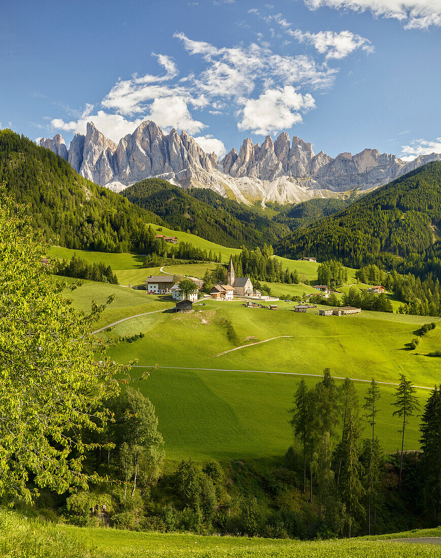 Odle group, Santa Magdalena, Villnosstal, South Tyrol, Italy