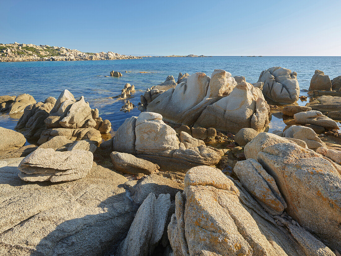 rock formations in the Nature Reserve, near Bonifacio, bruzzi department Corse du Sud, Corsica, France