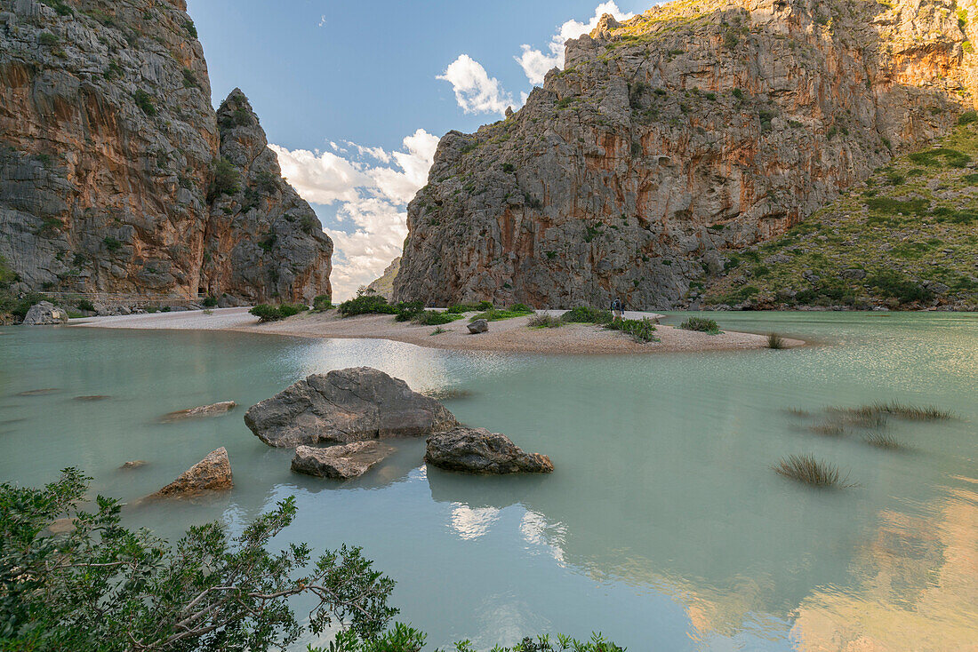 Torrent de pareis, Sa Calobra, Tramuntana, Mallorca, Balearic Islands, Spain