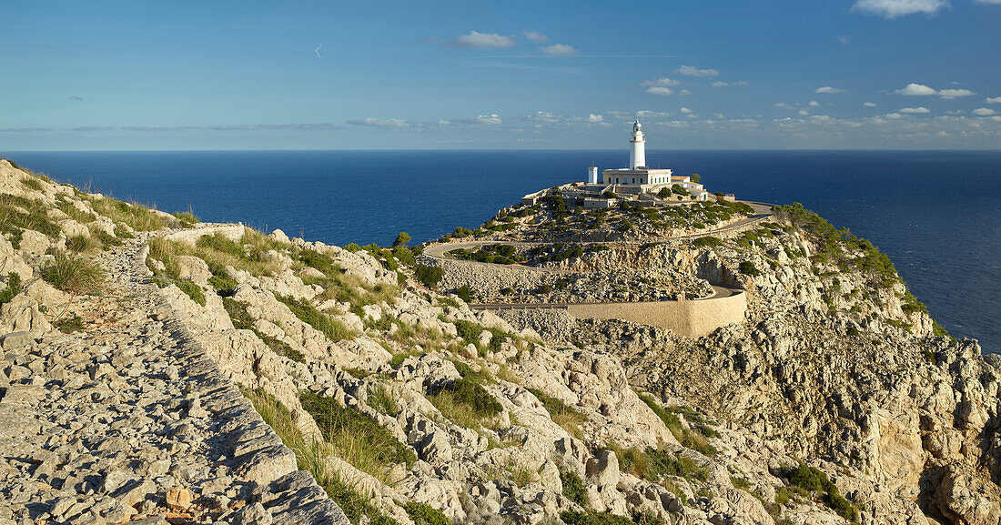 lighthouse at Cap Formentor, Mallorca, Balearic Islands, Spain