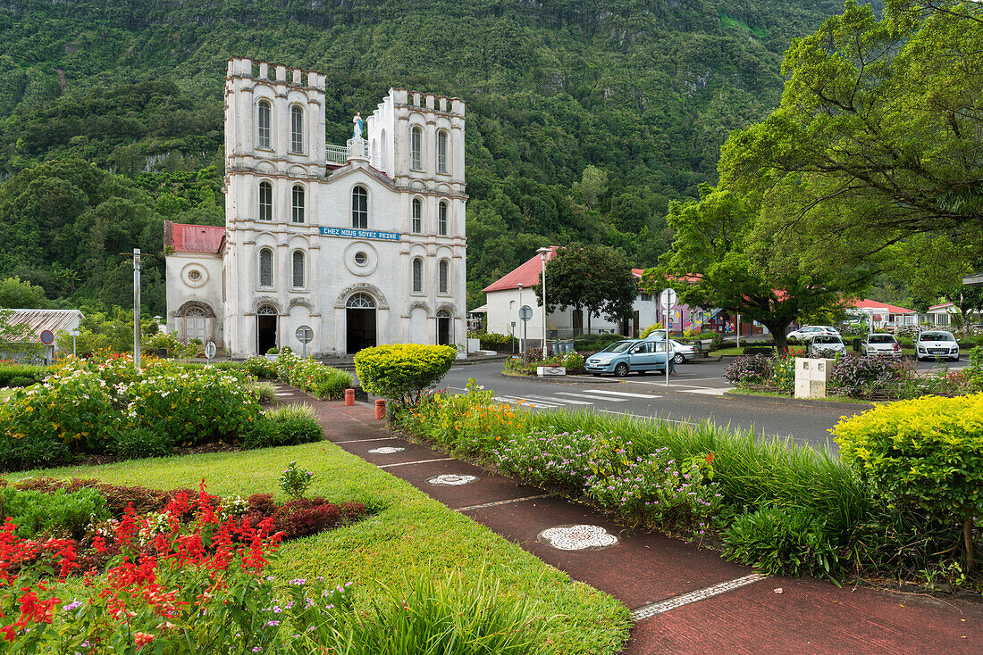 church of Notre Dame de l'Assomption, Impasse du Pere Bourasseau, salazie, Reunion, France