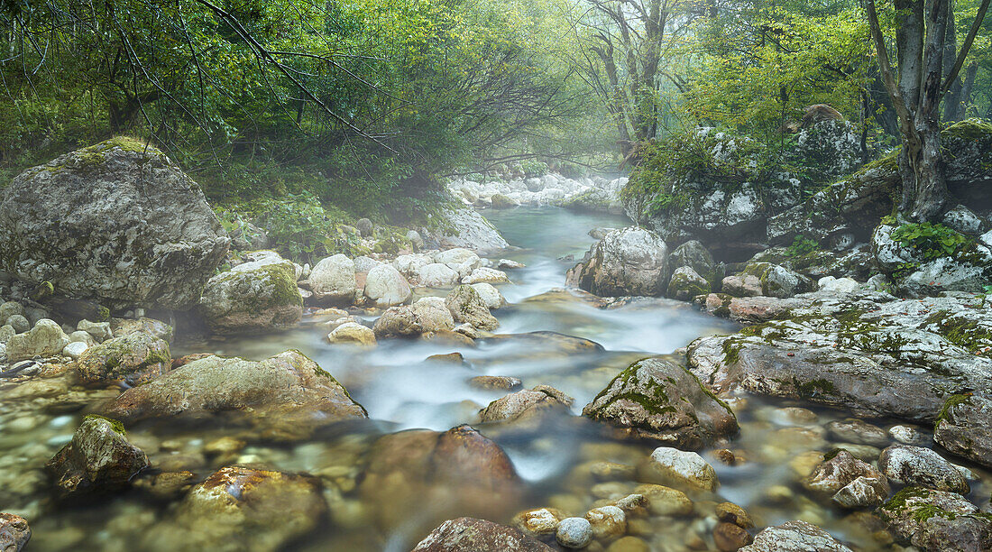Lepenjica, Lepena Tal, Triglav Nationalpark, Slowenien