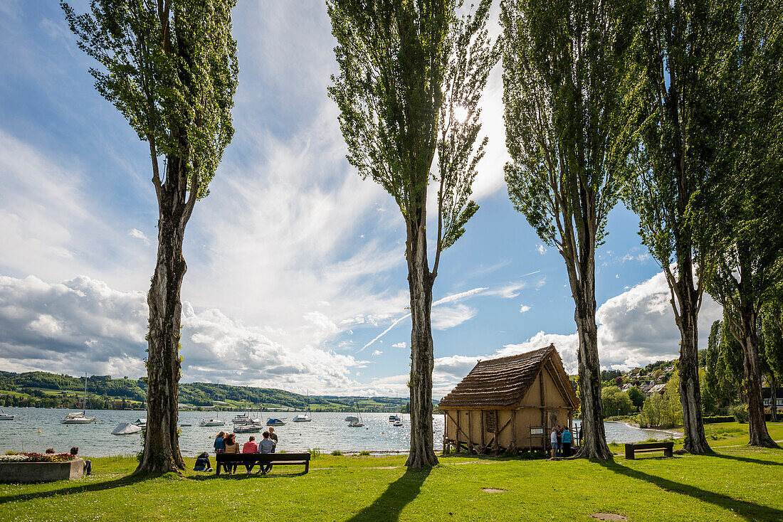 Pfahlbaumuseum Öhningen, Öhningen, Bodensee, Baden-Württemberg, Deutschland