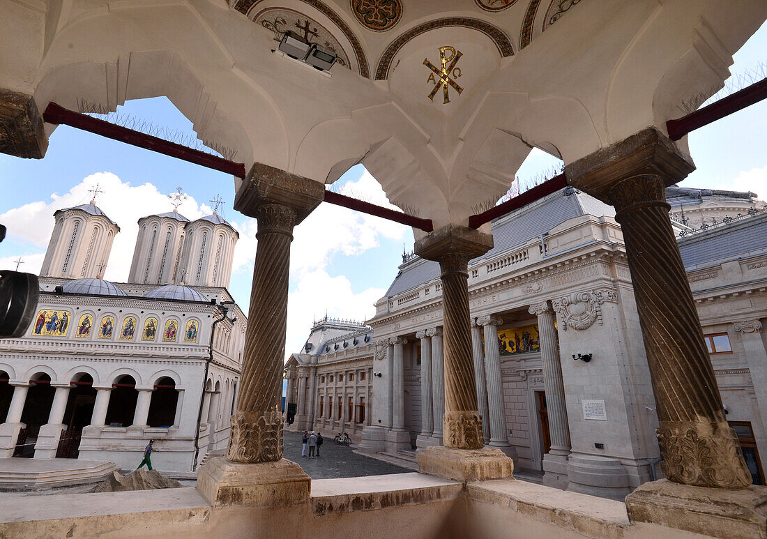 Kirche und Palast des Patriarchen, Bukarest, Walachei, Rumänien