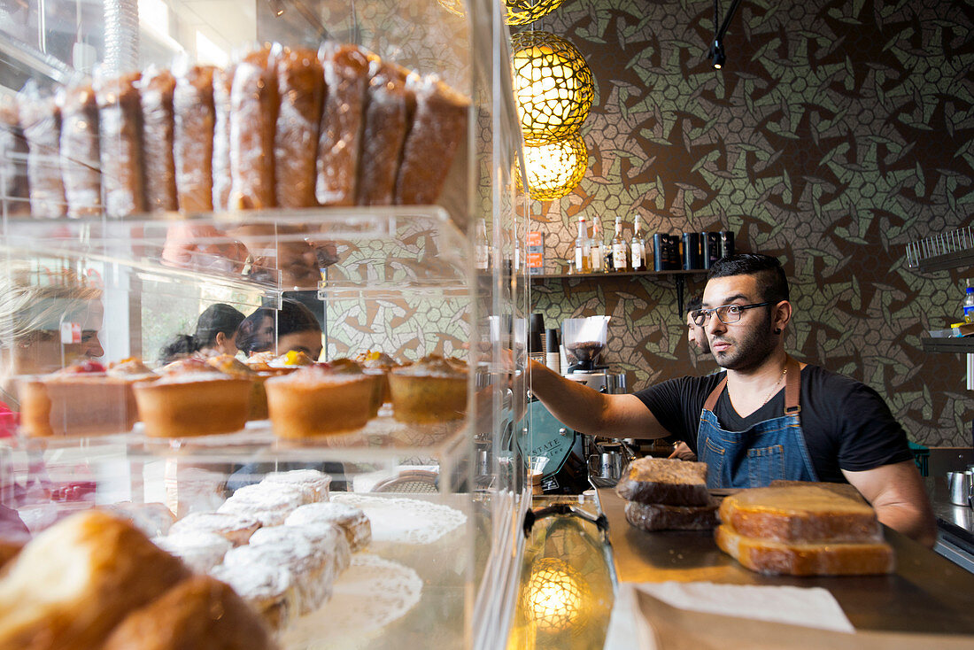 Café im Vorort Parramatta westlich der Innenstadt, Sydney, New South Wales, Australien