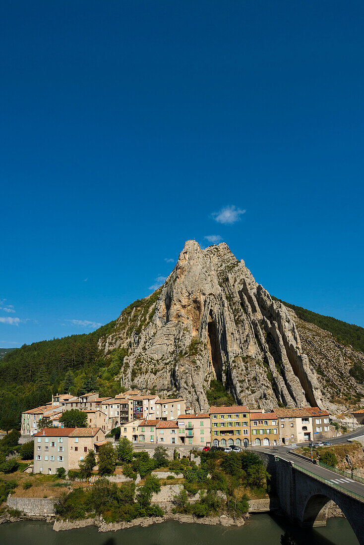 Bridge over the river Durance, Sisteron, Provence, Region Provence-Alpes-Côte d' Azur, South of France, France