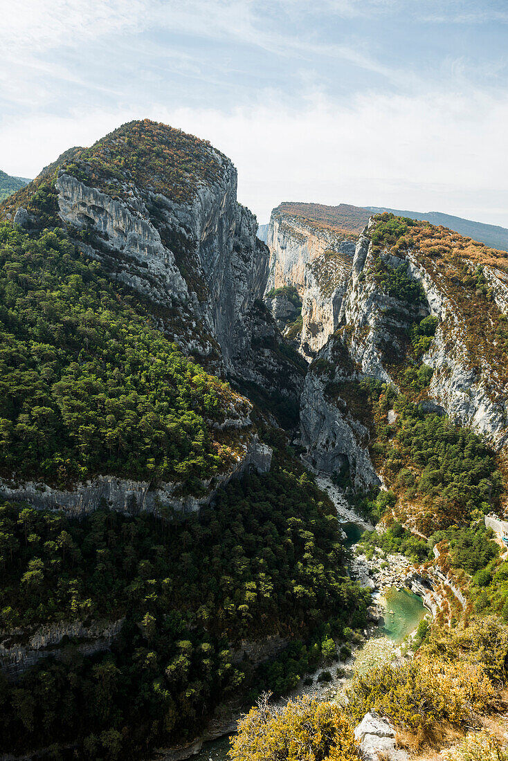 Verdon Gorge, Gorges du Verdon, also Grand Canyon du Verdon, Department of Alpes-de-Haute-Provence, Provence-Alpes-Côte d' Azur, France