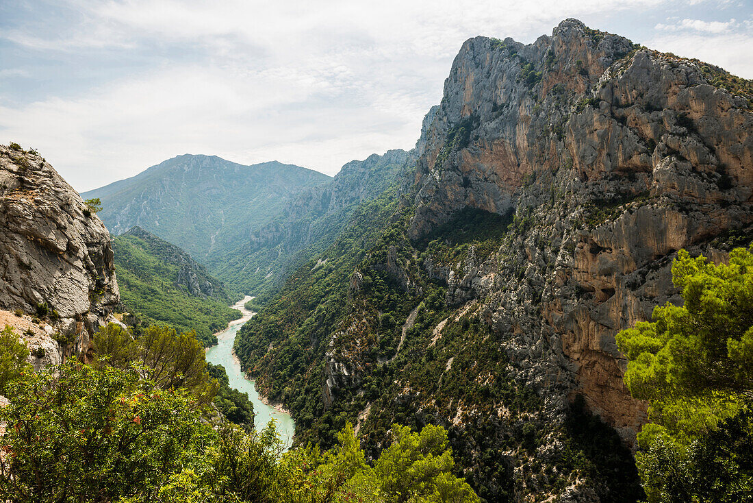 Verdonschlucht, Gorges du Verdon, auch Grand Canyon du Verdon, Departement Alpes-de-Haute-Provence, Region Provence-Alpes-Côte d'Azur, Frankreich