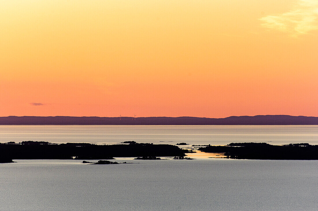 View from Table Mountain, Kinnekulle National Park - located between Linköping and Mariestad, Vänernsee, Sweden