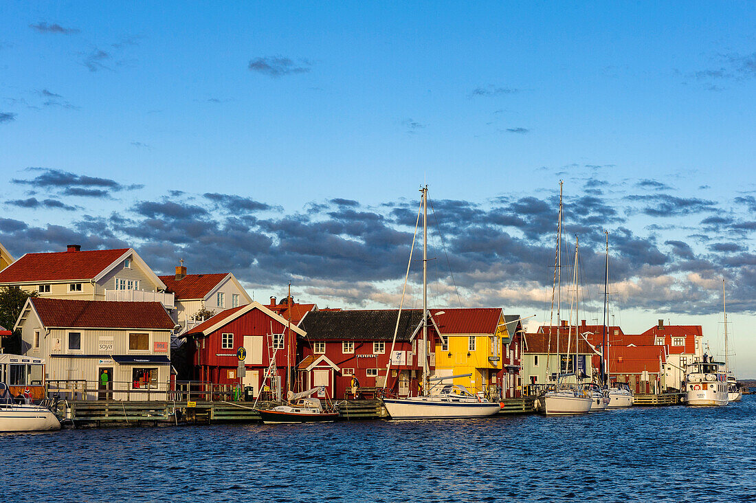 Bootshäuser in Smögen, Bohuslän, Schweden