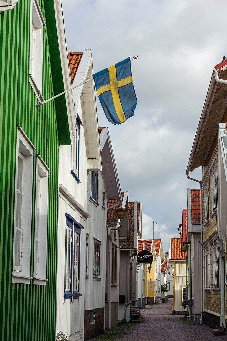 Enge Gasse in Lysekil, Lysekil, Bohuslän, Schweden