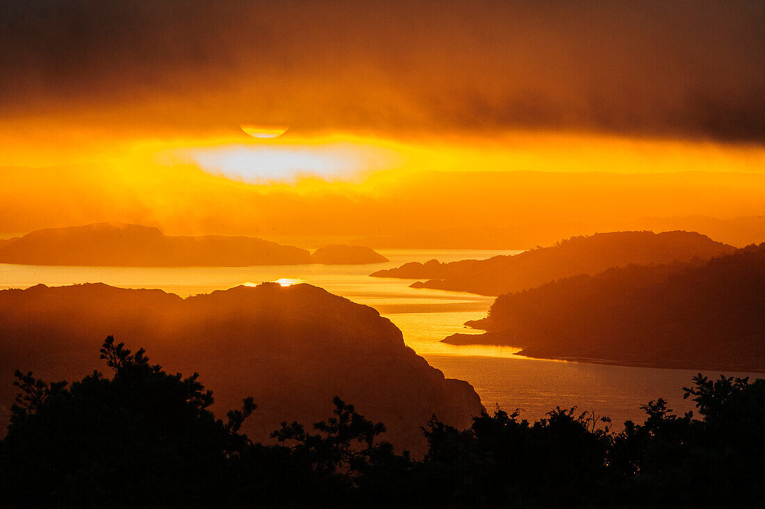 View from the local mountain of Rönnäng, Tjörn, Bohuslän, Sweden