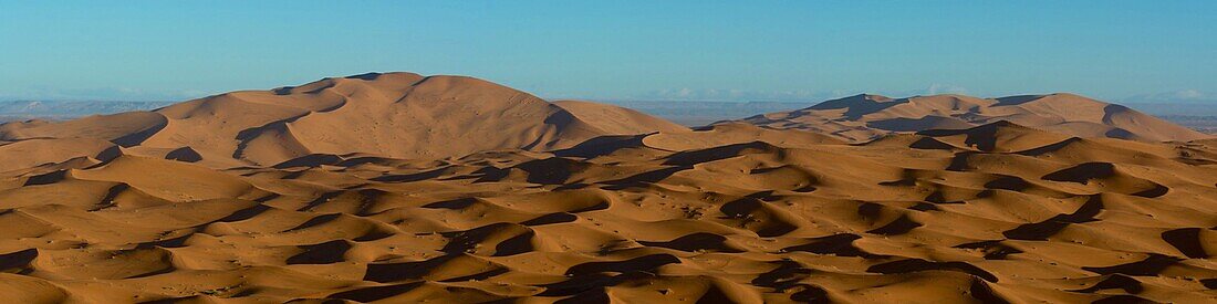 Dunes near Merzouga south of  Rissani in the Erg Chebbi, Morocco