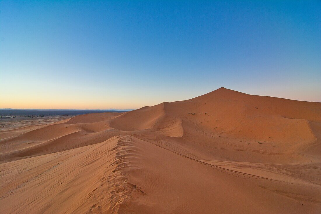 Dunes near Merzouga south of  Rissani in the Erg Chebbi, Morocco