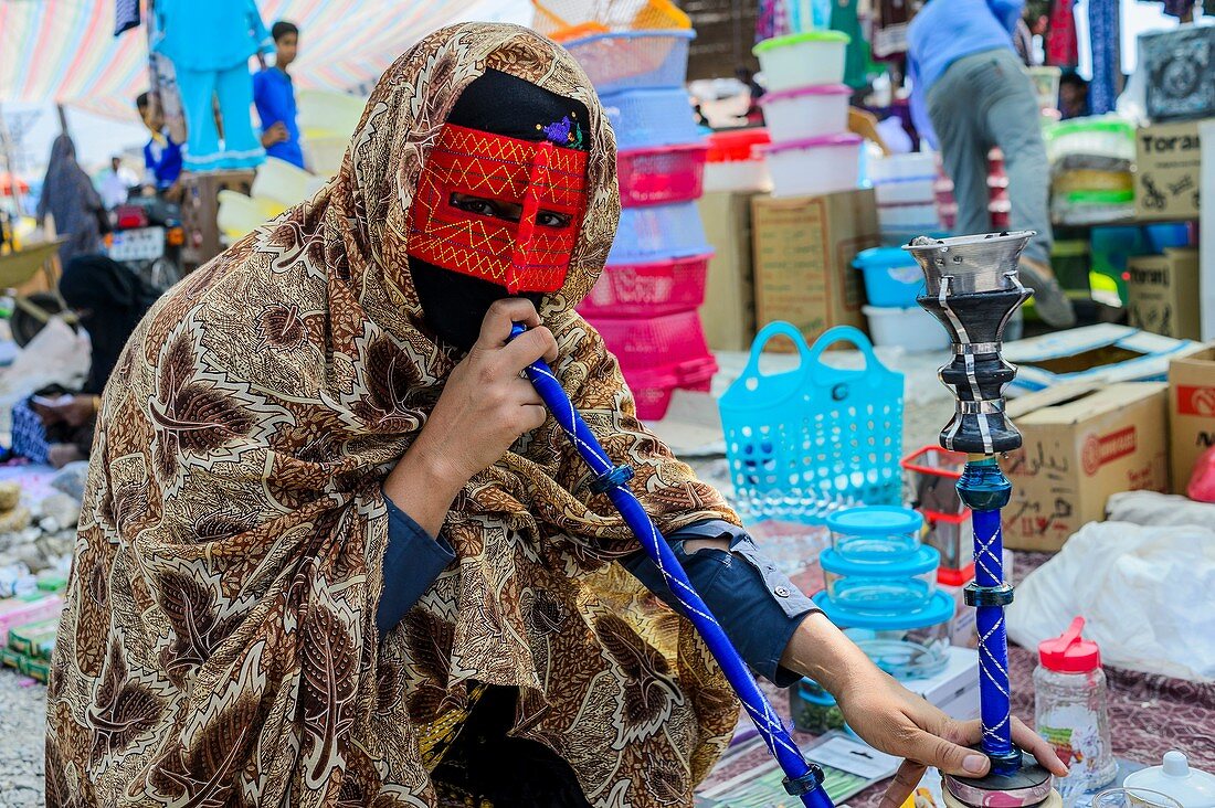 Bandari woman, Iran.