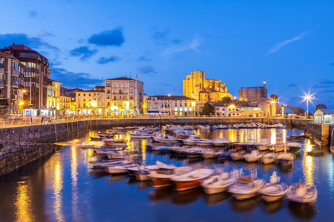 Castro Urdiales village in Cantabria, Spain.