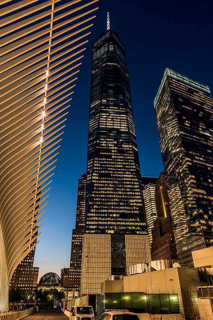 World Trade Center Near The Oculus; New York City, New York, United States Of America