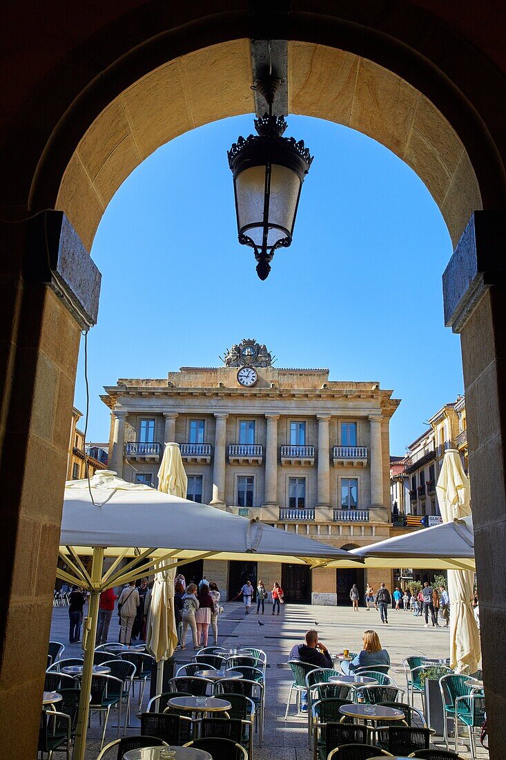 Plaza de La Constitución, Altstadt, Donostia, San Sebastian, Gipuzkoa, Baskenland, Spanien, Europa