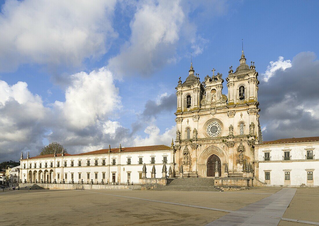 The monastery of Alcobaca, Mosteiro de Santa Maria de Alcobaca, listed as UNESCO world heritage site. Europe, Southern Europe, Portugal.