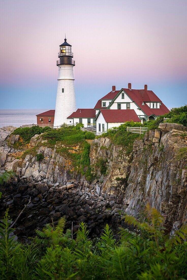 Portland Head Lighthouse, Cape Elizabeth, Maine.