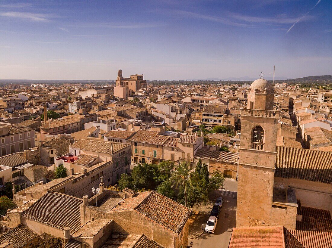 Kirche und Kreuzgang von Sant Bonaventura, Llucmajor, Mallorca, Balearen, Spanien, Europa