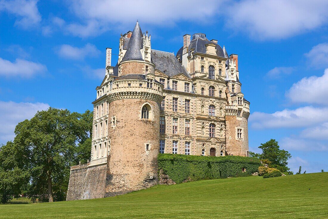 Brissac Castle, Brissac-Quince, Angers District, Maine-et-Loire department, Pays de la Loire, Loire Valley, UNESCO World Heritage Site, France, Europe.