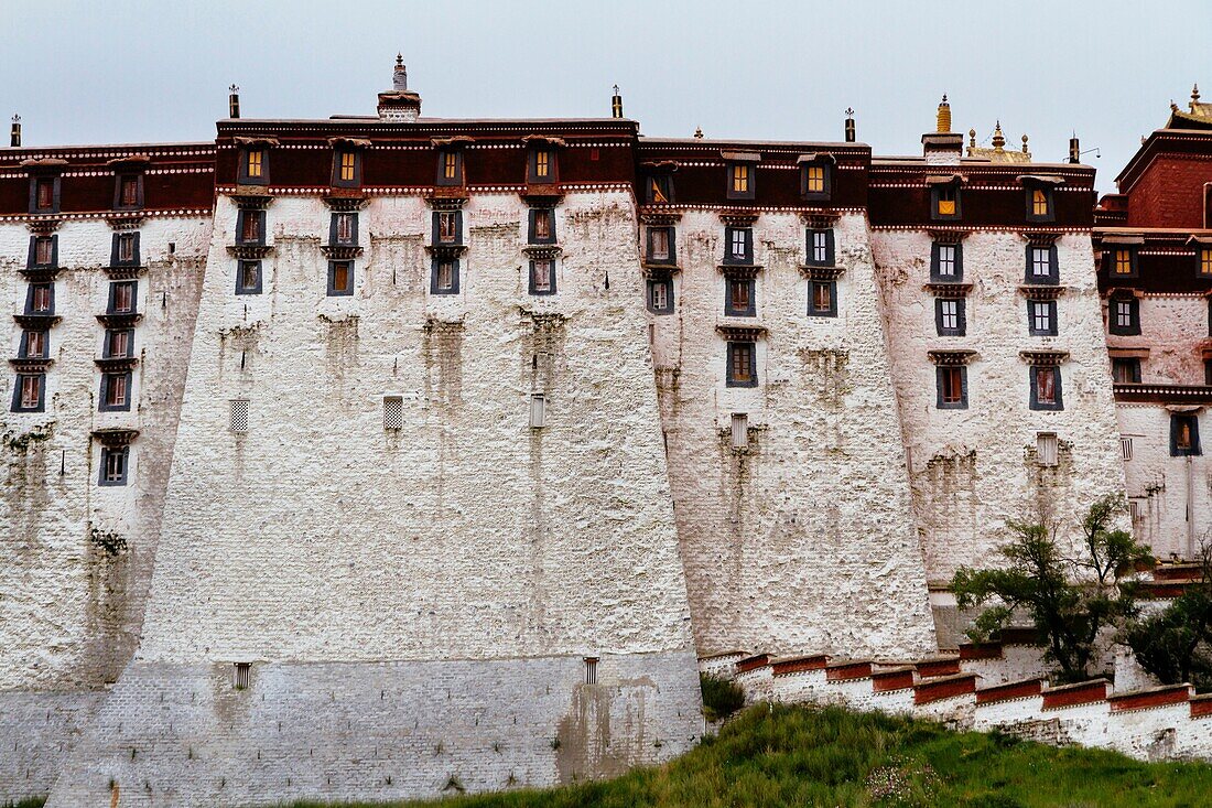 Lhasa, Tibet, China - The view of Potala Palace in the daytime.