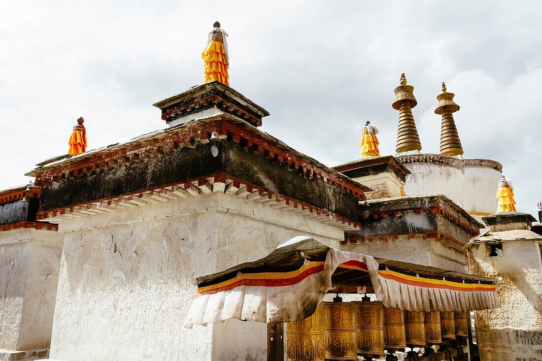 Shigatse, Tibet, China - The view of Tashilhunpo Monastery in the daytime.