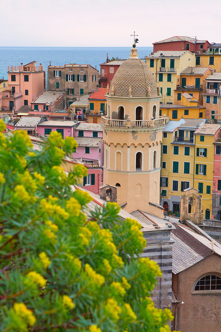 Bell Tower of Vernazza , La Spezia , Liguria , North italy , Italy