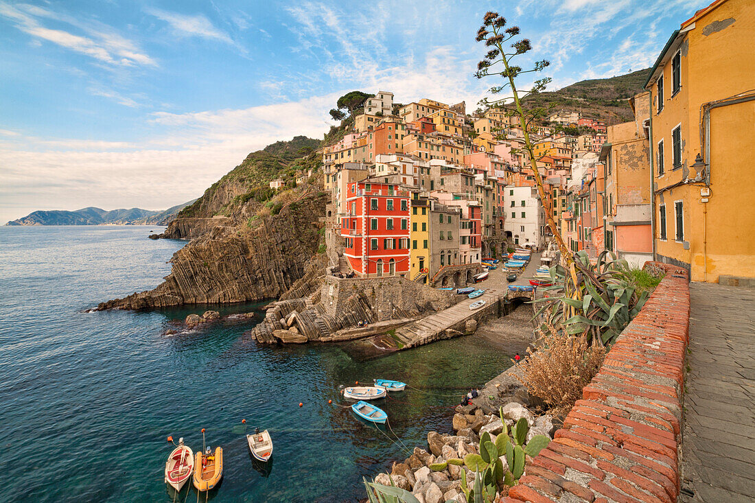 port of Riomaggiore, La Spezia, Liguria, North Italy, Italy