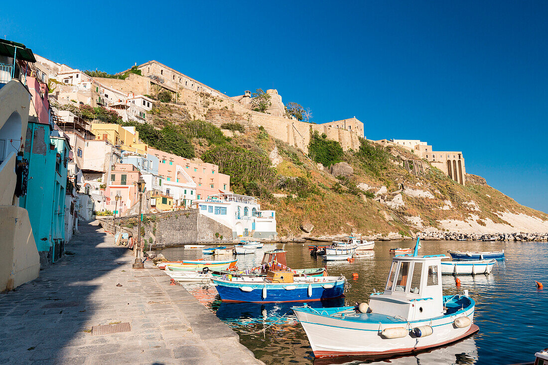 Italy, Campania, Province of Naples, Procida. Marina di Corricella