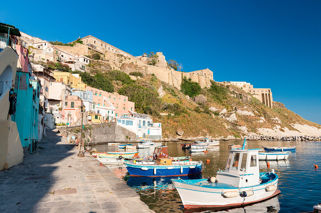 Italy, Campania, Province of Naples, Procida, Marina di Corricella