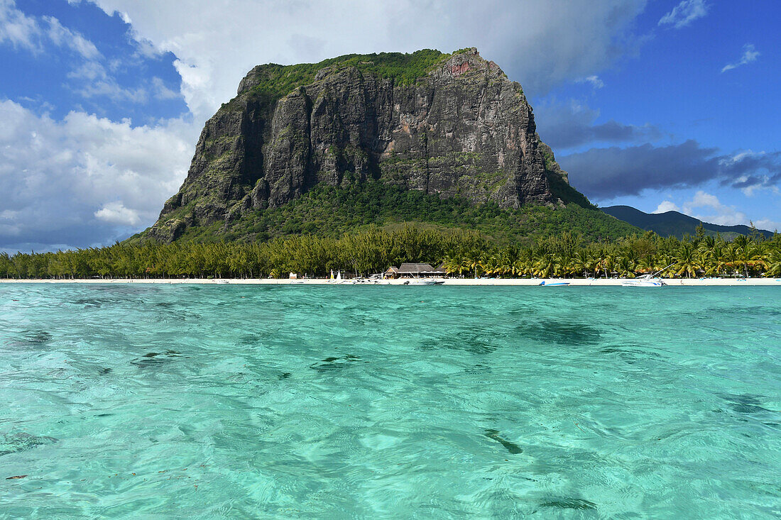 Crystalline sea of a Paradise beach,Le Morne,Mauritius,(Mauritian)