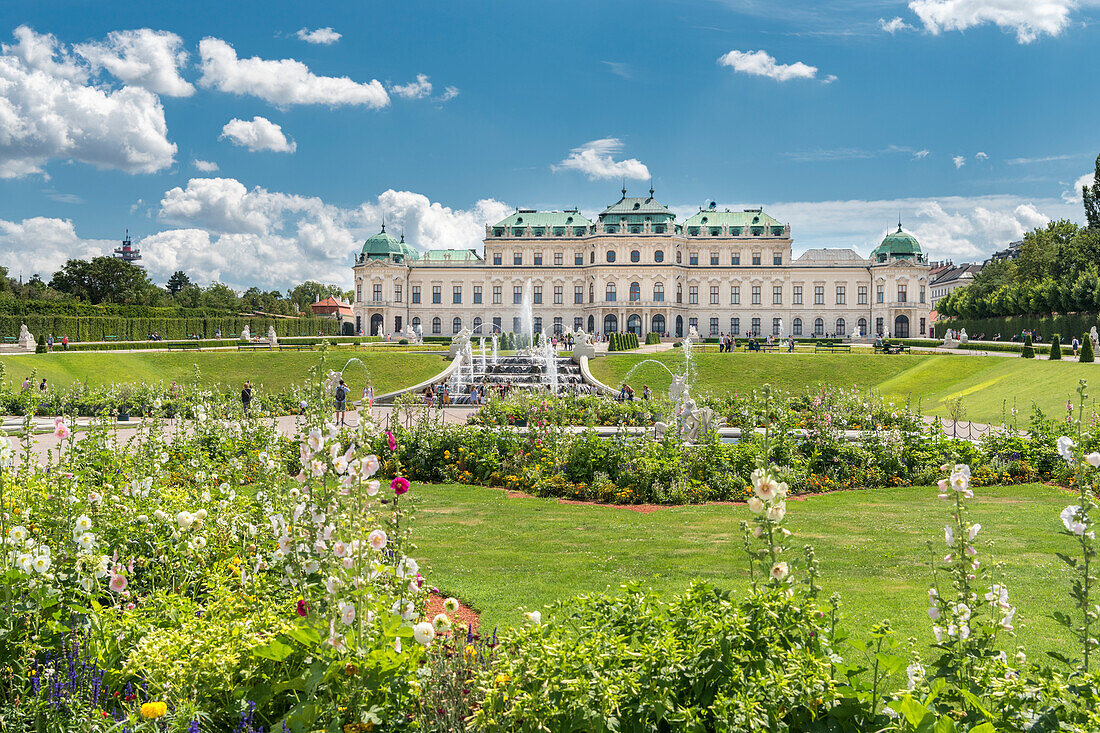 Vienna, Austria, Europe. The Palace Garden of Belvedere Palace