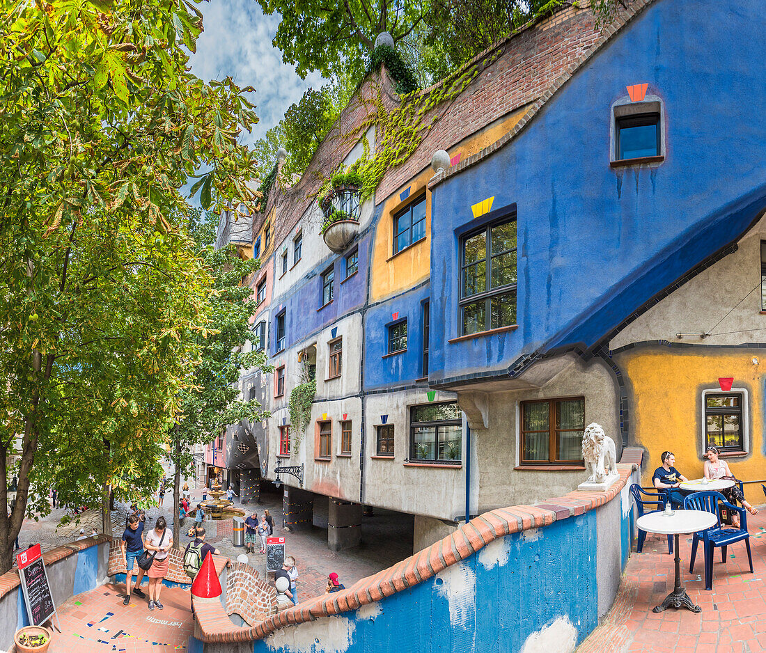 Vienna, Austria, Europe, The Hundertwasser House