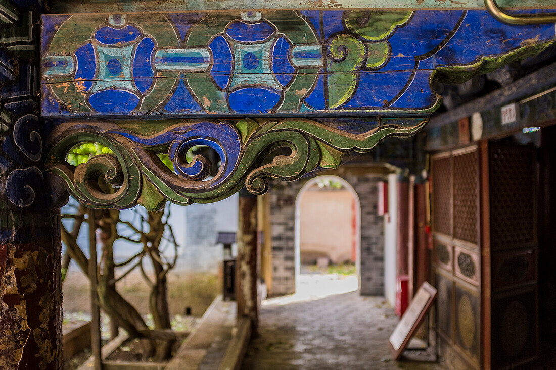 House detail, Old Town of Lijiang, Yunnan Province, China, Asia, Asian, East Asia, Far East