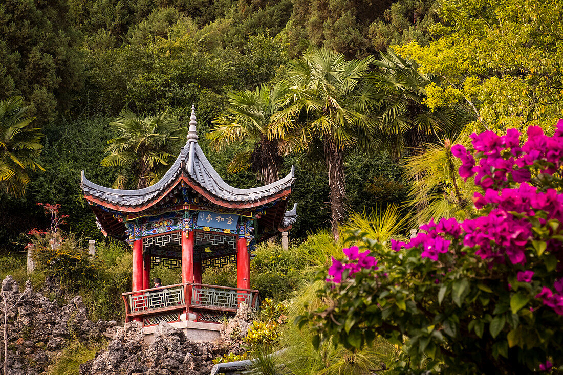 Little pagoda at Mufu Palace, Lijiang, Yunnan Province, China, Asia, Asian, East Asia, Far East