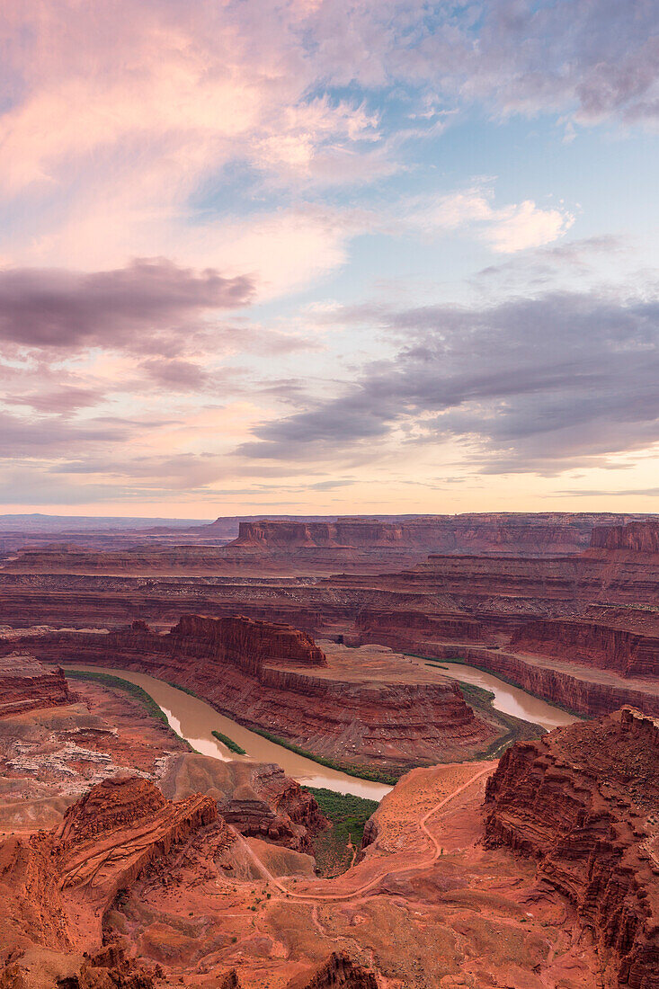 Sunset at Dead Horse Point State Park, Moab, Utah, USA