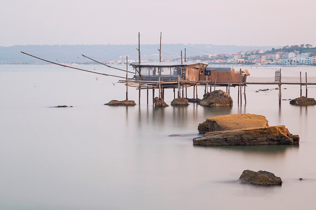 Trabocco di Punta Punciosa, Fossacesia, Chieti, Abruzzo, Italy, Europe