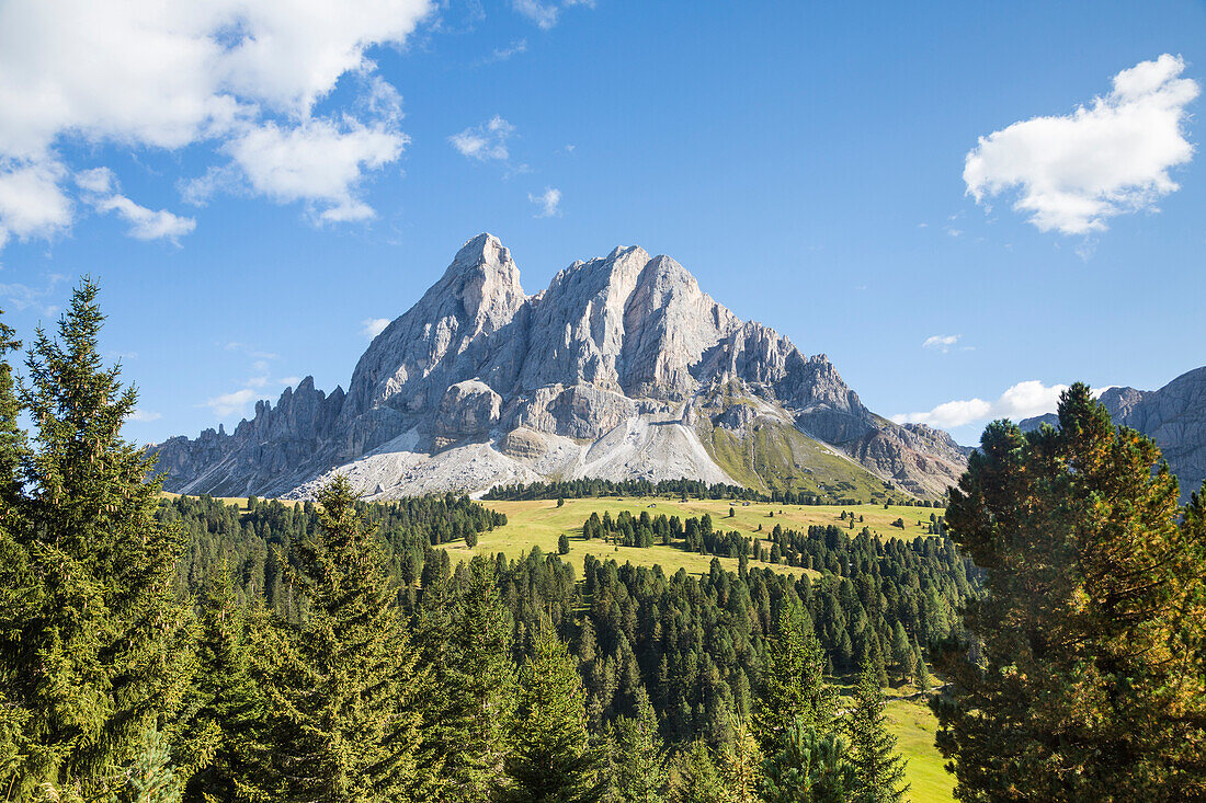 Europe, Italy, South Tyrol, Bolzano. Puez group, Erbe pass, Funes, Dolomites, Trentino, Italy