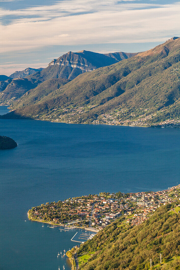 Lombardy, Italy, province of Como. Domaso village on the Como lake