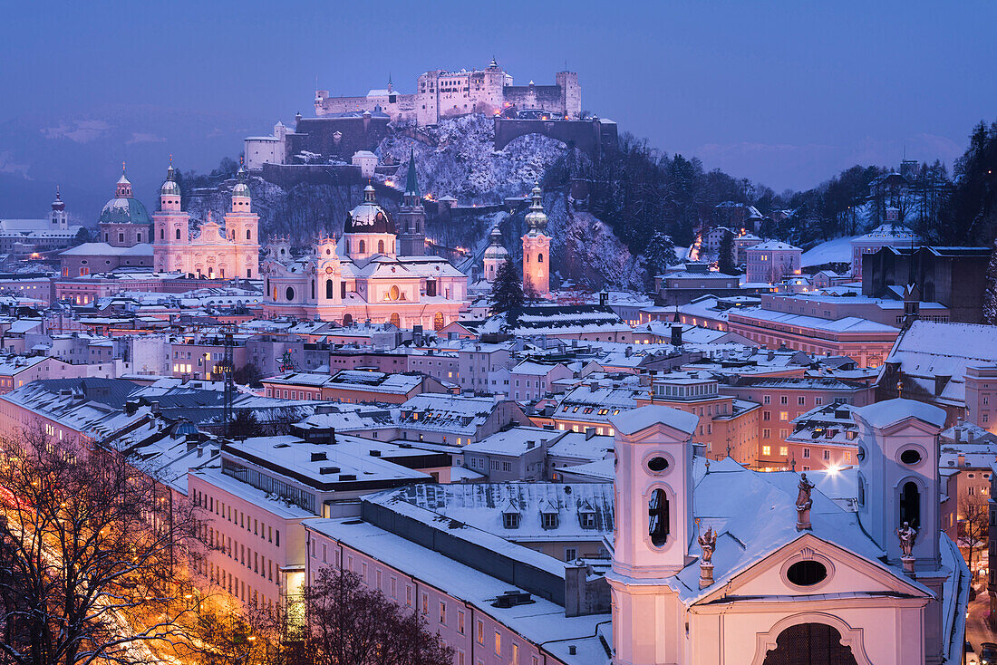 view of Salzburg from the Mönchsberg, Fixed Height Salzburg, Salzburg, Austria